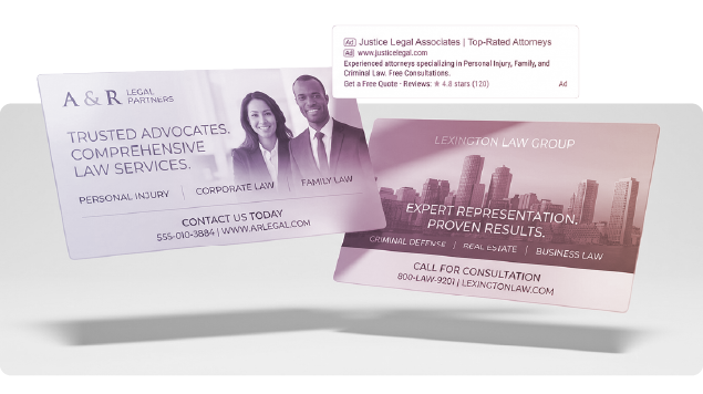 Two landing pages optimized for conversion