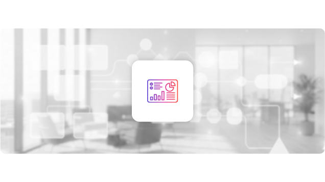 Icon with an office background