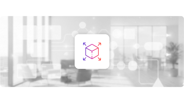 Icon with an office background