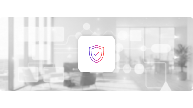 Icon with an office background