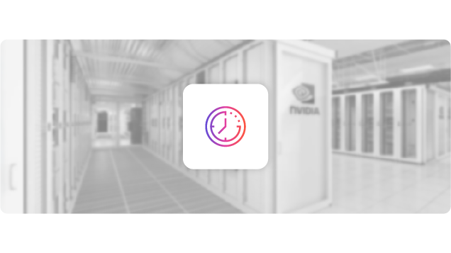 Icon with an AI center background