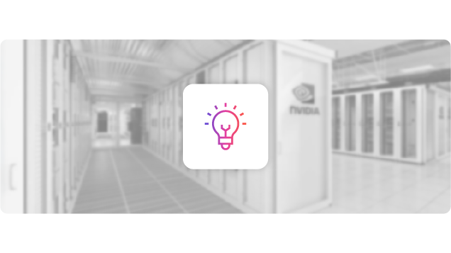 Icon with an AI center background