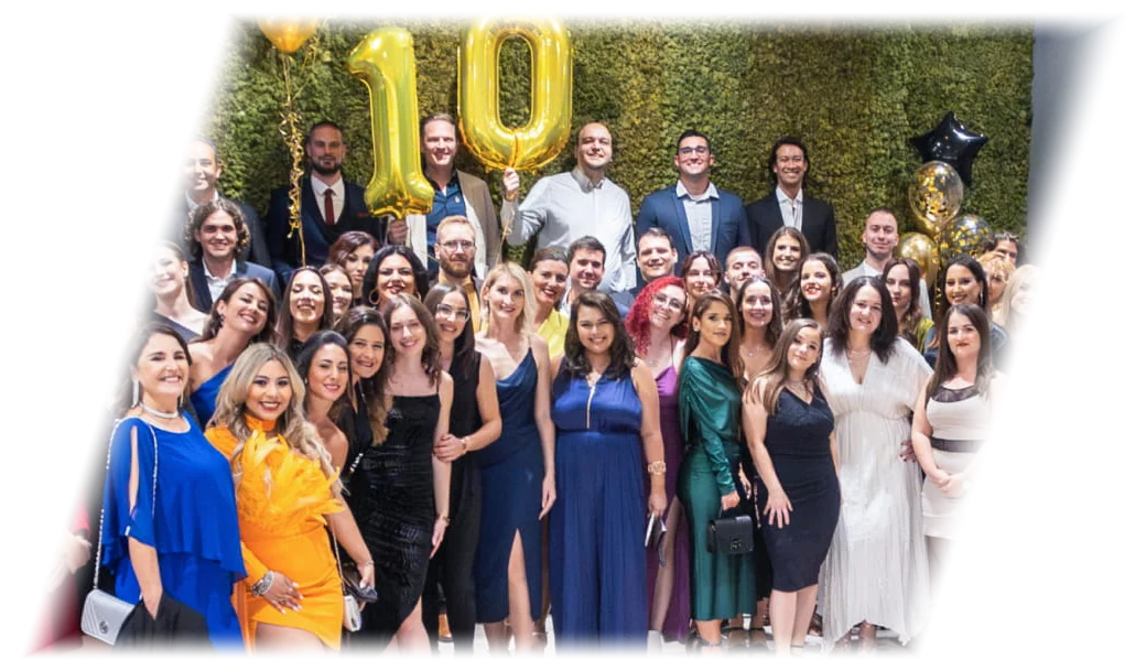 The Joorney team at a company celebration